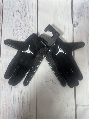 New Jordan Jet 7.0 Football Receiver Gloves Black White Size 2XL J1007130-091