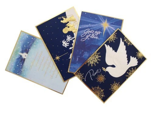 Рождественские и белые рождественские открытки упаковка из 4 шт. - Изображение 2 из 4