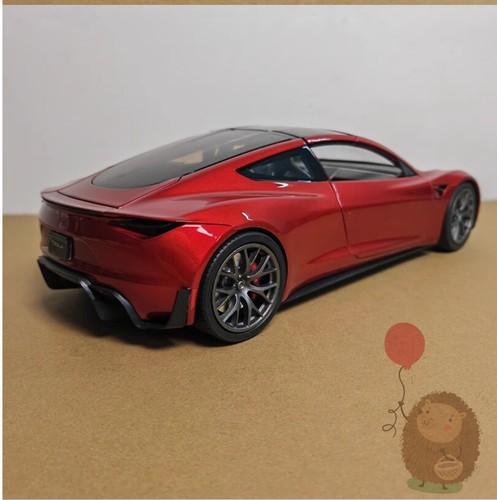 1/18 TESLA Roadster Convertible Diecast Model Car Display Collection Kids Gifts - Picture 5 of 15