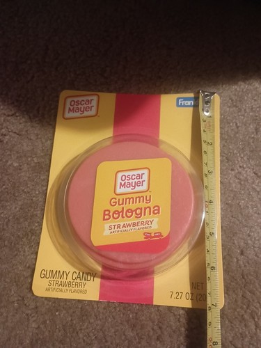 Frankford Oscar Mayer Gummy Bologna Strawberry Flavored Candy/ Gag Gift/Surprise - Picture 3 of 8