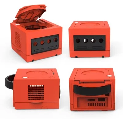 Warm Red Bitfunx - Nintendo Gamecube GCN Replacement Console shell