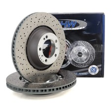 SHW Bremsscheiben Satz für PORSCHE 991 3.8 Turbo / S CAYMAN (981) 3.8 GT4 hinten