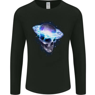 Brainstorm SCI-FI Schädel Gothic Weltraum Herren Langarm T-Shirt