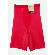 VINTAGE NEW 1960's Fairform Women's Red Shapewear Girdle w/Garters Size L USA