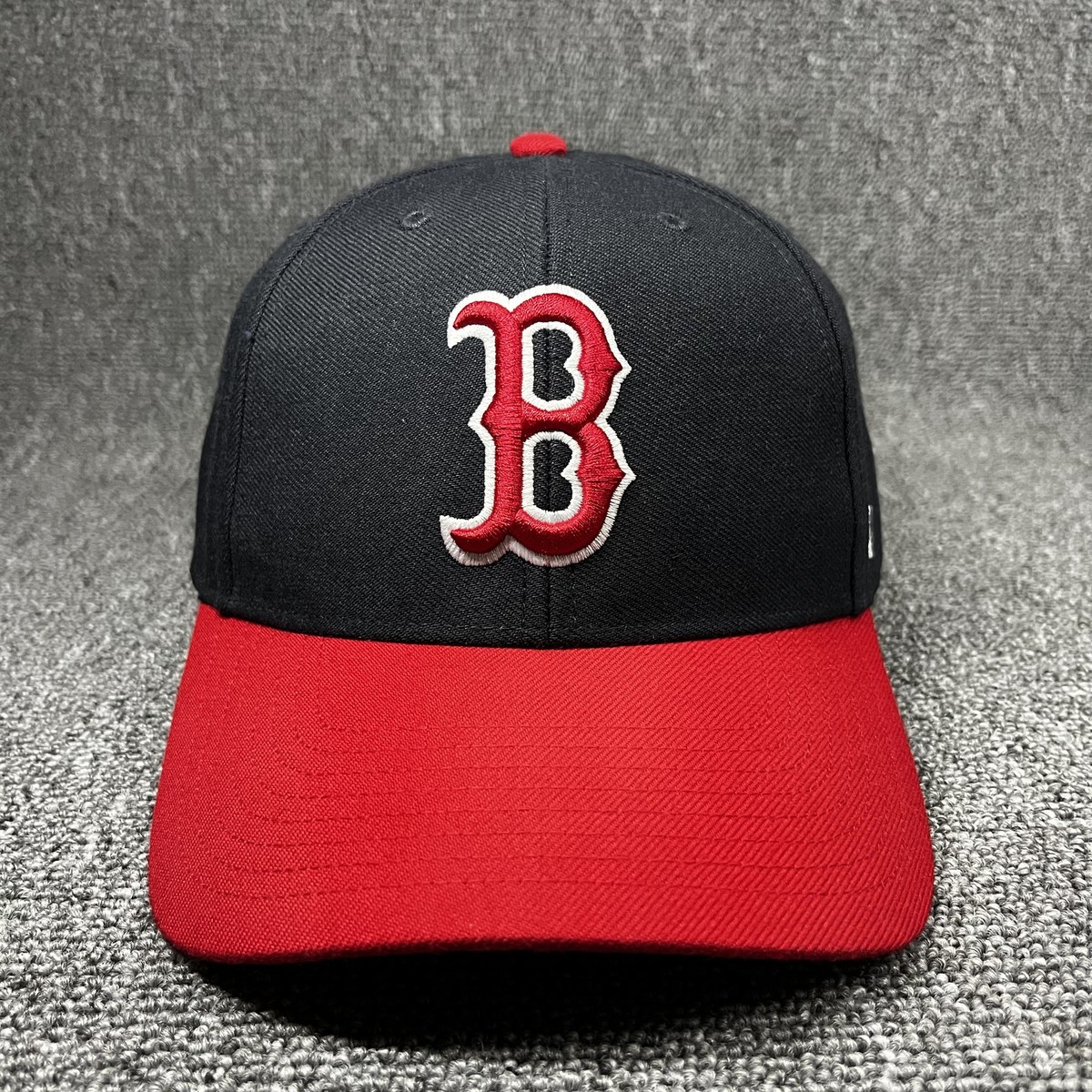 Boston Red Sox '47 MVP Hat Black Red Two Tone Adjustable MLB Baseball Cap