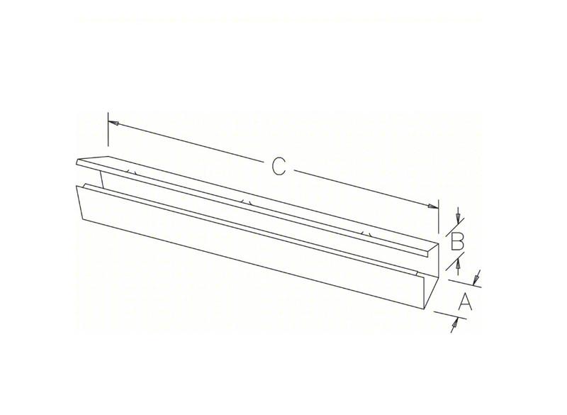 Hoffman F66G120 Wireway Type 1 Straight Section steel grey