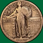 1919-D Standing Liberty Quarter Very Fine VF Coin #36077