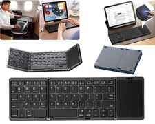 Mini Folding Wireless Bluetooth Keyboard With Touchpad for Laptop Tablet Phone