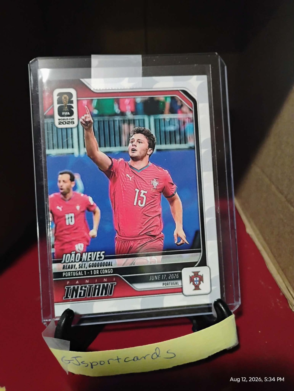 2026 Panini Instant FIFA World Cup #50 Joao Neves Portugal PR:395 In-Hand