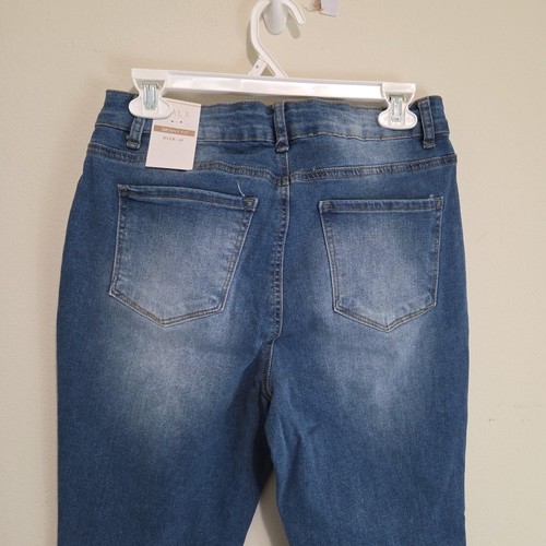 Tala Damen Cut-Off Jeans Größe 10 Skinny Fit Medium Wash Neu mit Etikett - Bild 4 von 4
