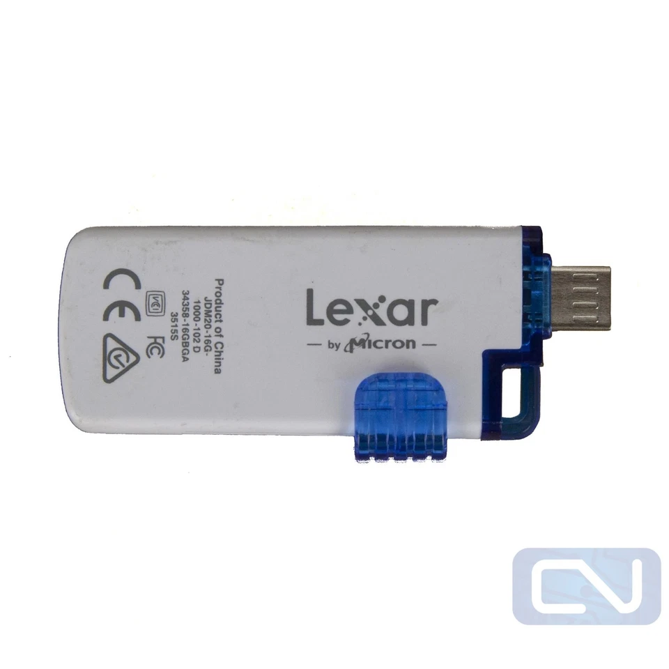 Lexar 16GB Blue & White Micro USB to USB 3.0 Flash Drive Android Devices Phone - Image 2 of 3