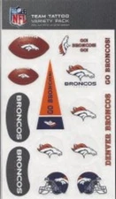 Denver Broncos Variety Pack Tattoo Set - TVP1601