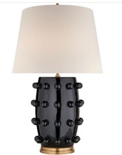 Visual Comfort Kelly Wearstler Cordless Table Lamp – Black – KW3031BLK-L-CL