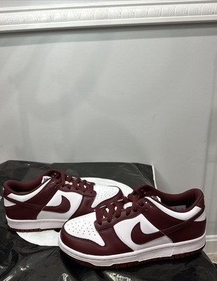 Nike Dunk Low GS White Redwood-Gym Red FB9109-115 Size 6Y W7.5