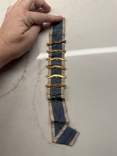 Daughters Of The American Revolution 14k Gold Pins On Original Ribbon