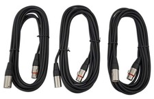 Samson MC18 3 18' Ft XLR-XLR Microphone Cables for Heavy duty XLR Connectors