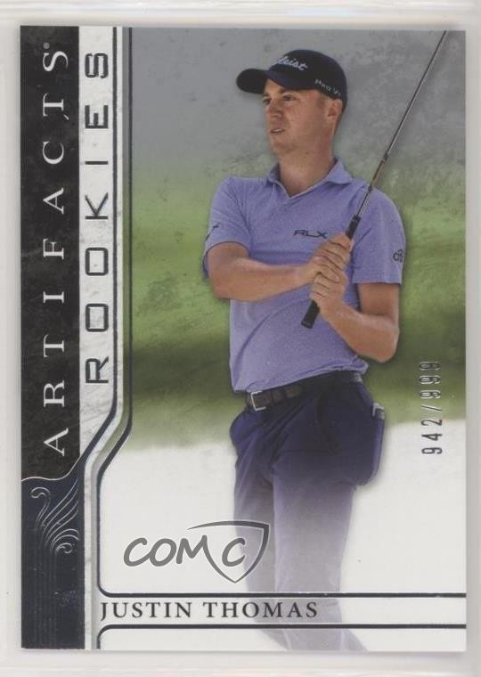 2021 Upper Deck Artifacts Rookies 942/999 Justin Thomas #80 5x5
