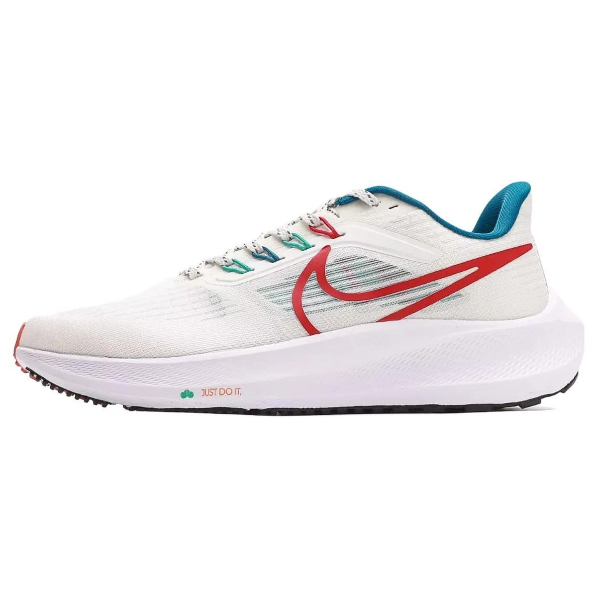 Nike Air Zoom Pegasus 39 White Red Teal for Sale | Authenticity