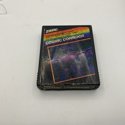Rare Cosmic Corridor Zimag Atari 2600 Loose Cartridge LABEL DAMAGE SEE PHOTOS