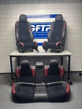 2015-2021 Subaru Wrx Sti Oem Factory Red Alcantara Seat Set Front Rear Lh Rh 2015-2021 Subaru Wrx Sti Oem Factory Red Alcantara Seat Set Front Rear Lh Rh
