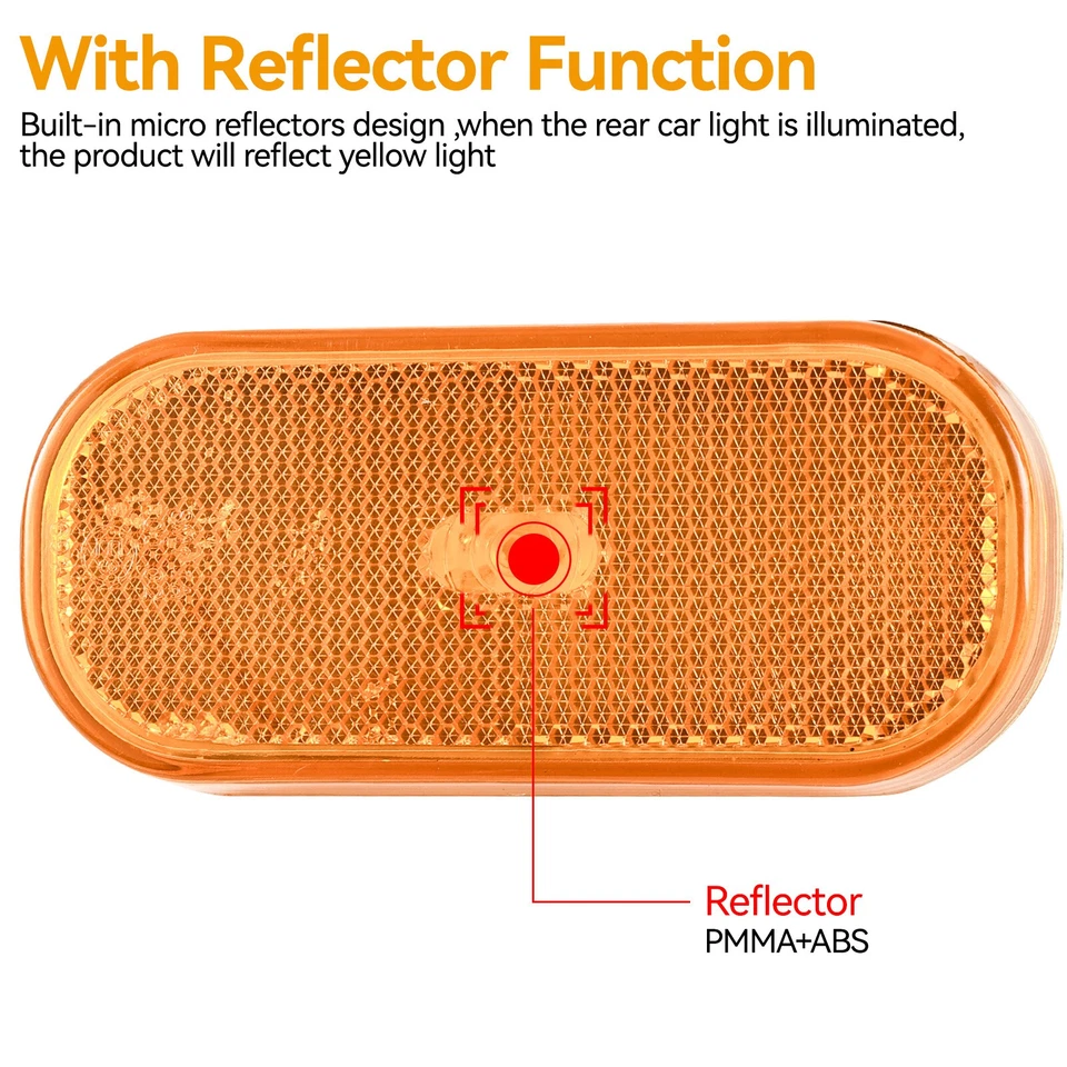 Side Marker Light  Turn Signal Lamp Amber Fits For Ford Transit MK8 2014-2020 ✅ - Image 4 of 4