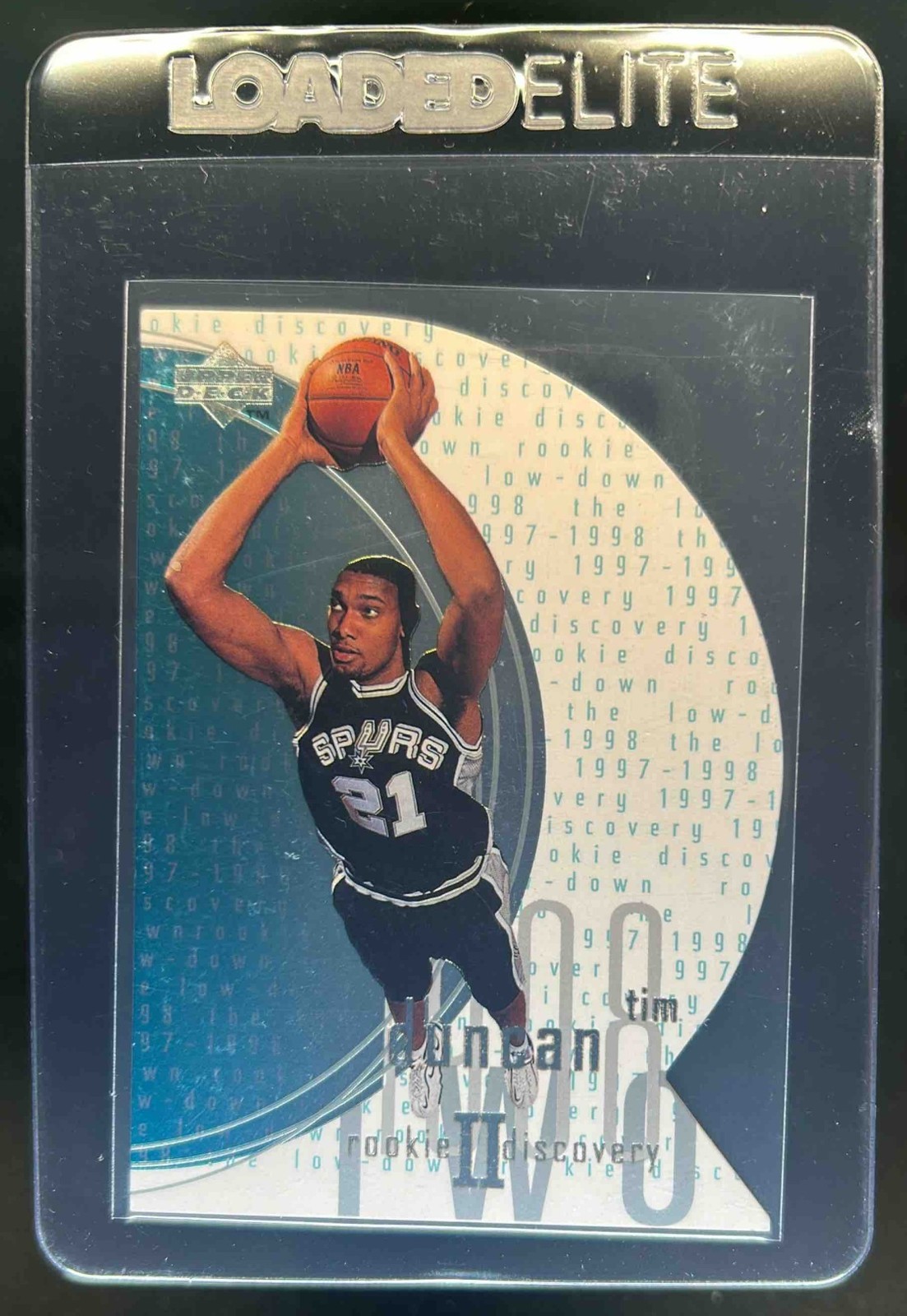 1997-98 Upper Deck Tim Duncan Rookie Discovery II RC #D1 Spurs