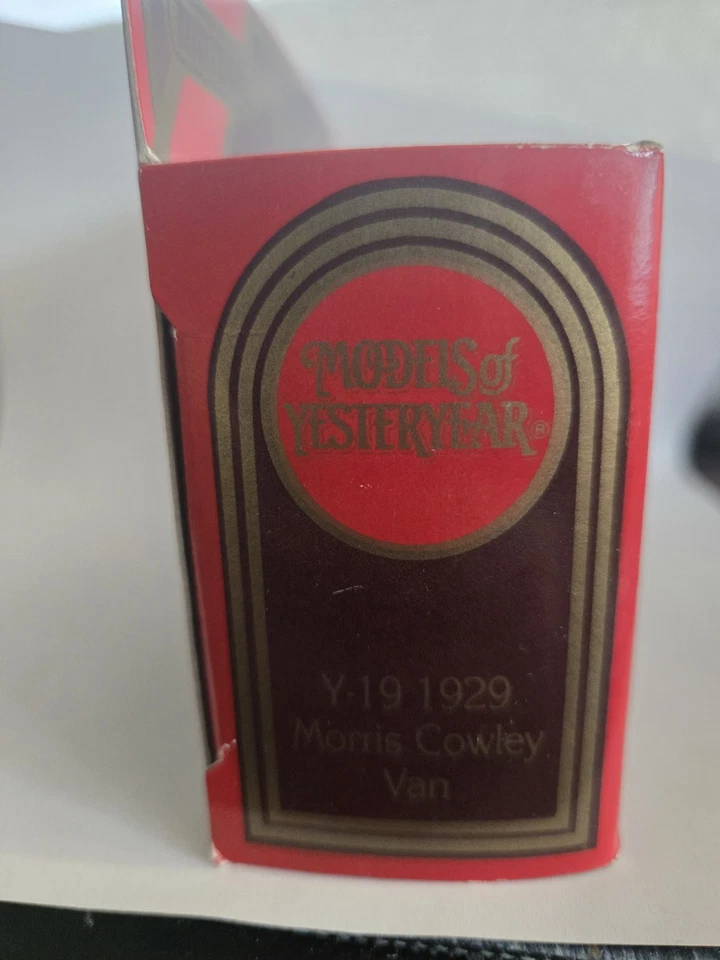 MATCHBOX MODELS OF YESTERYEAR Y19 BLUE 1929 MORRIS COWLEY BRASSO VAN 1/39 NIB - Image 4 of 4