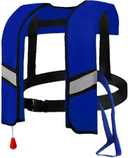 150N Automatic Inflatable Life Jacket Adjustable Nylon Swim Vest with CO2 Infl