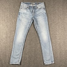 BKE Alec Jeans Mens 29x29 Light Wash Blue Slim Straight Leg Stretch Denim