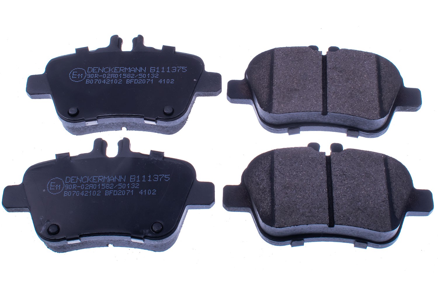 Rear DENCKERMANN B111375 Brake Pad Set, disc brake for MERCEDES-BENZ