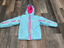 Spyder Junior Bitsy Charm Jacket Ski Winter Girls Jacket Size 6 Turquoise