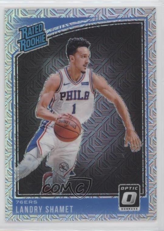 2018-19 Panini Donruss Optic Rated Rookie Choice Prizm Landry Shamet #158 07g2