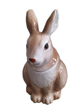 Rabbit Cookie Jar, Beige, Wildlife Collection, 32cm