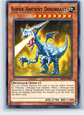 Super-Ancient Dinobeast Common Dinosmasher's Fury Unlimited SR04-EN007 Yugioh NM