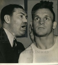 1937 Jack Dempsey Ex Heavyweight Champ Giving Advice Harry Thomas 7X7 Wirephoto