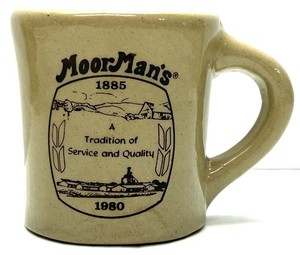 Vintage 1885-1980 MoorMan’s Feed Coffee Cup or Mug - "A Tradition of Service"