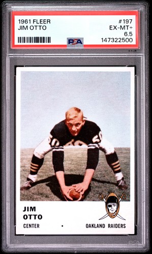 Jim Otto #197 1961 Fleer card