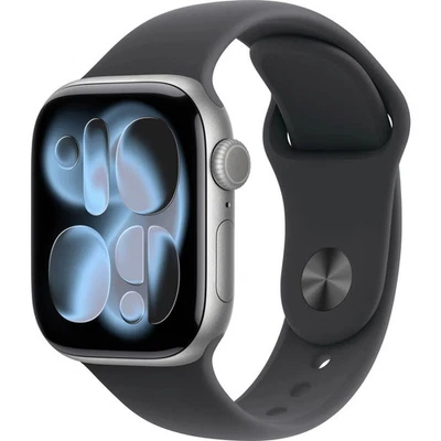 Apple Watch Series 11 GPS + Cellular 42 mm Aluminiumgehäuse Sport Band Schwarz