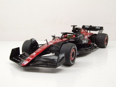 Alfa Romeo C43 Formel 1 #77 Kanada GP 2023 schwarz Bottas Modellauto 1:18 Solido