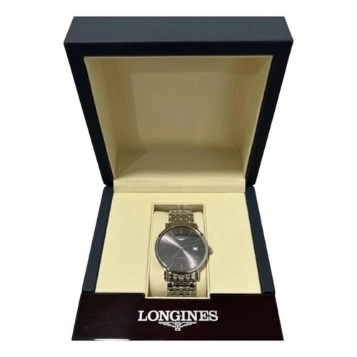 Longines Elegant Automatic Grey DialStainless Steel Watch 39MM L49104726