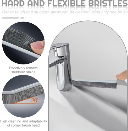 White Crevice Cleaning Brush 5 PCS for Kitchen Bathroom and Appliance Surfaces - Afbeelding 5 van 9