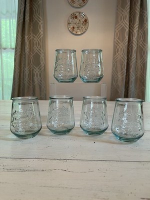 6 San Miguel Authentic 100% Recycled Glass Tumbler Drinking Glasses 14oz