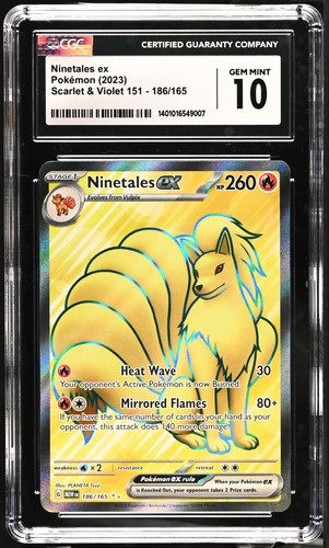Ninetales ex graded CGC 10 for sale on eBay