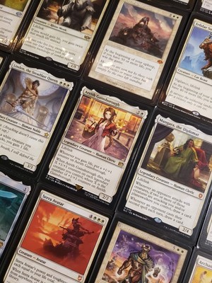 Custom Commander deck AERITH GAINSBOROUGH Mono White LIFE GAIN Magic 100 Cards