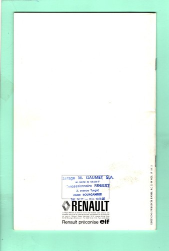 ▬► Prospectus Brochure Catalogue RENAULT 12 R12 L TL TS Auto break 1976 32p - Picture 5 of 5