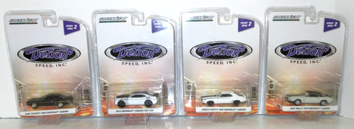 GreenLight 1/64 2021 From Series 2 Detroit Speed Inc Camero's Lot Of 4 Sealed - Picture 2 of 11