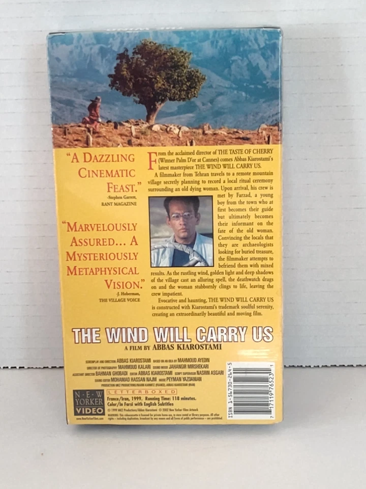 The Wind Will Carry Us (VHS 1991) Brand New Sealed FREE SHIPPING Foto 2 de 2