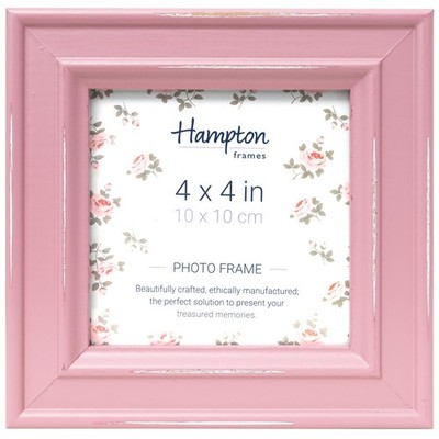 , Bilderrahmen Paloma, 10 x 10 cm, rosa, Holz MDF Alter Effekt | Glas, befestigt...