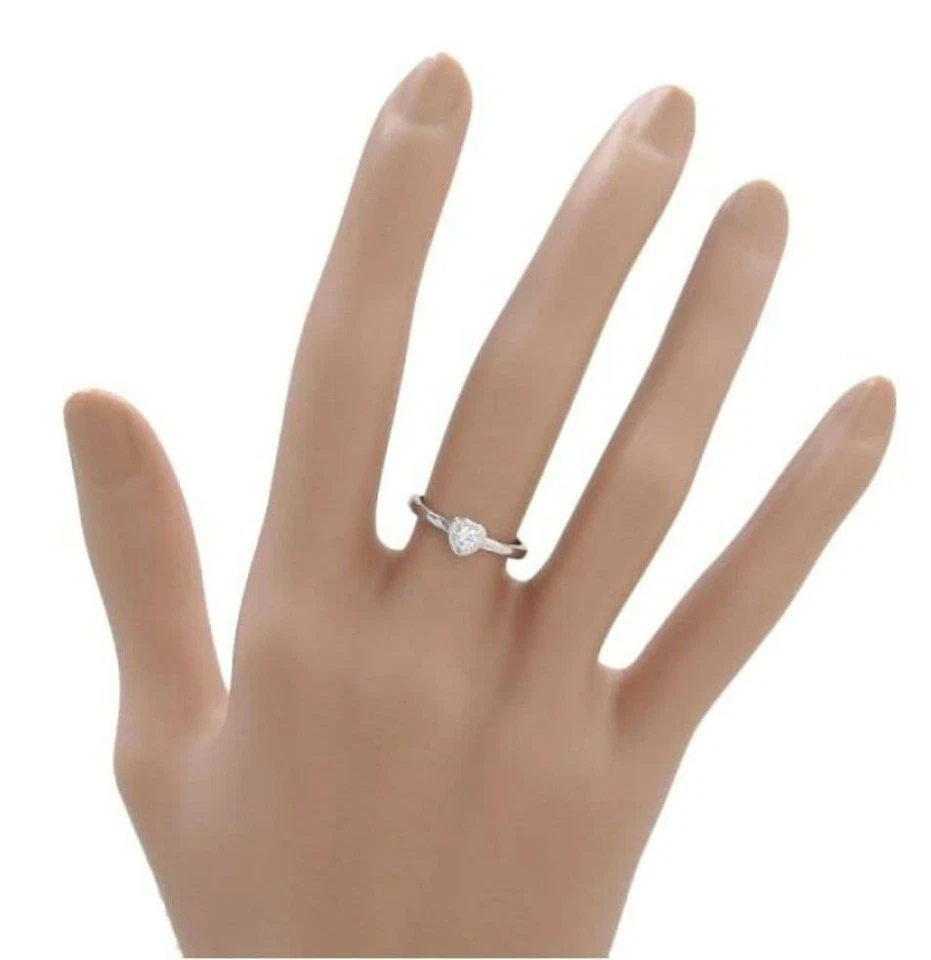 CARTIER бриллиант легенда сердце бриллиант #49 кольцо K18 белое золото женщины [б/у] - Изображение 4 из 4