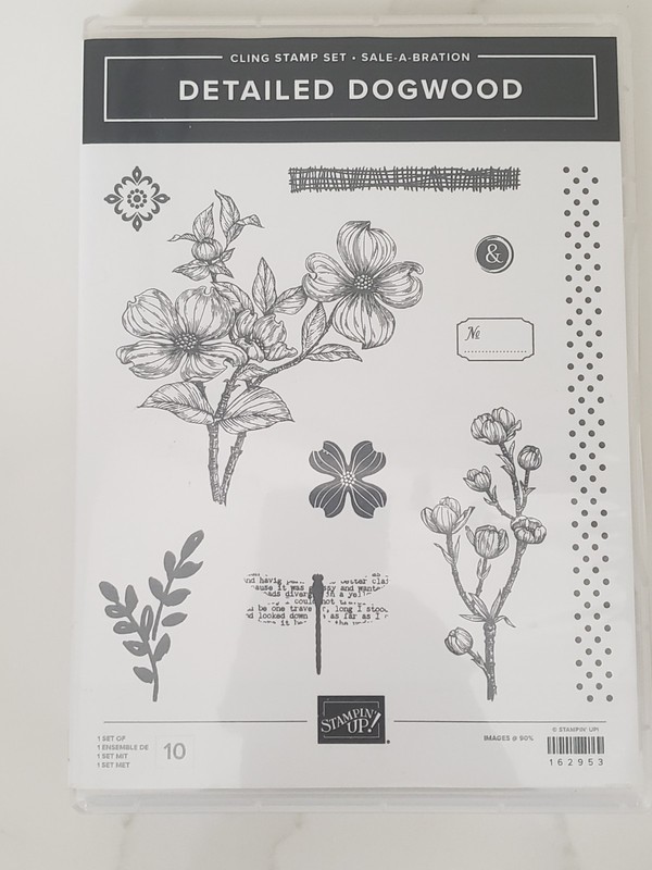Stampin Up! NEW DETAILED DOGWOOD Cling Stamp Set